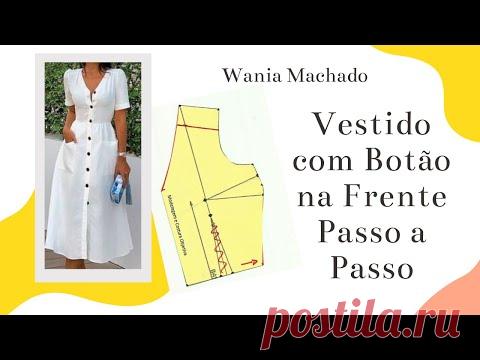 diy Vestido com Botão na Frente Passo a Passo – WANIA MACHADO