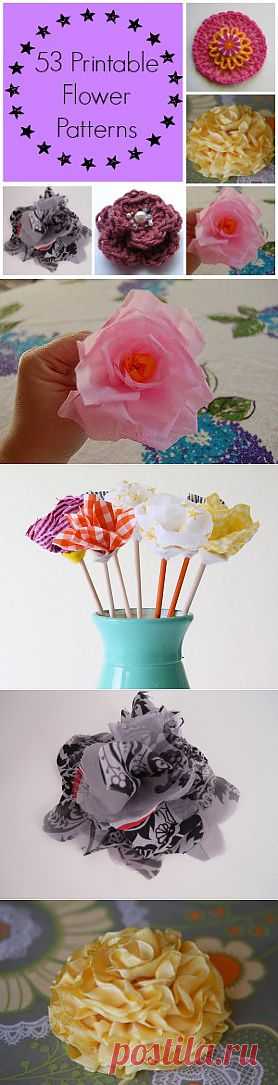 53 Printable Flower Patterns | FaveCrafts.com