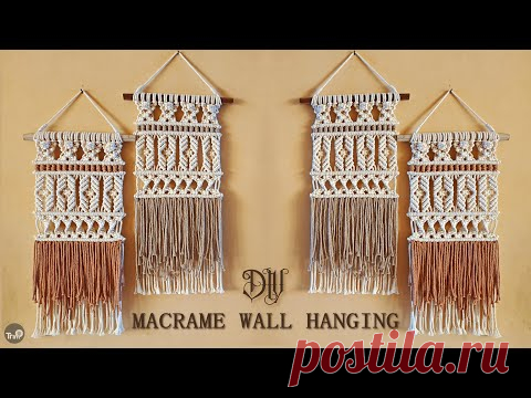 DIY Macrame Wall Hanging | Homedecor Ideas - YouTube
