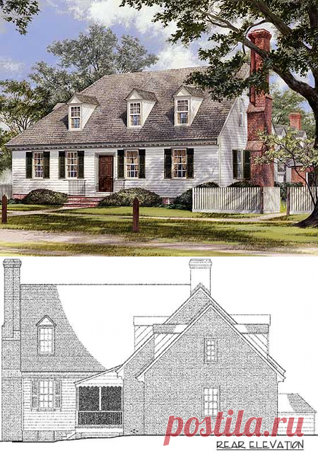 Plan W32508WP: Traditional, Narrow Lot, Cottage, Cape Cod, Corner Lot House Plans & Home Designs