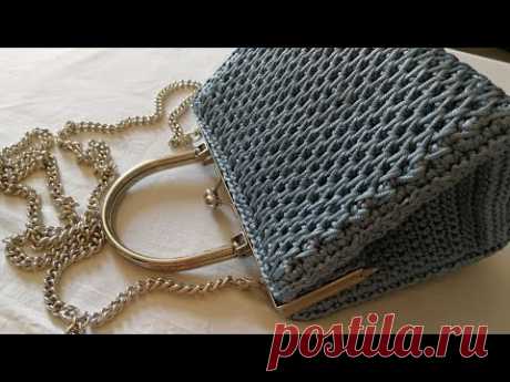 VIDEO TUTORIAL Pochette "STAR" Punto CANESTRO Allungato INCROCIATO / Mel C Bags Handmade