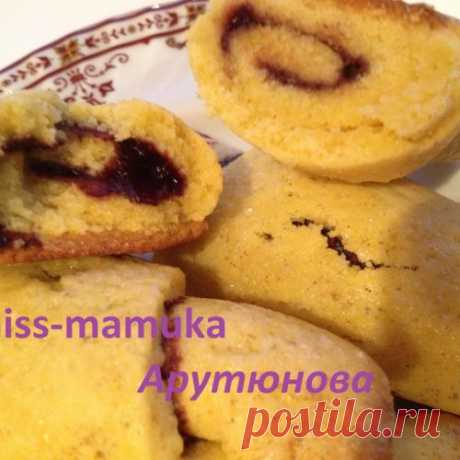 Кукурузные рогалики с нутеллой собственного приготовления
