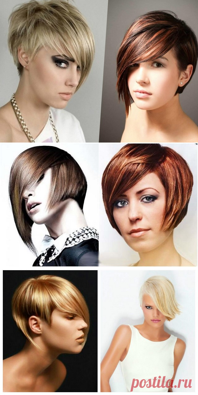 Асимметричные короткие женские стрижки, фото варианты стрижки на короткие волосы 2017