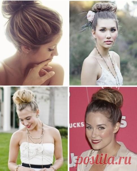 Пучок на длинные волосы (36 фото): высокий, низкий, элегантный, модный, видео-инструкция как сделать прическу своими руками, фото и цена