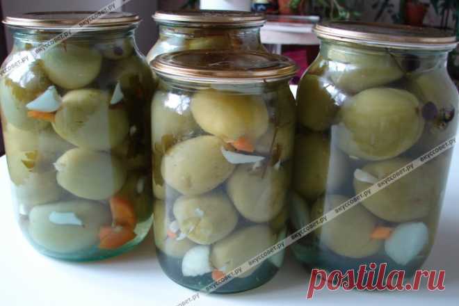 Маринованные зеленые помидоры пошаговый рецепт с фото