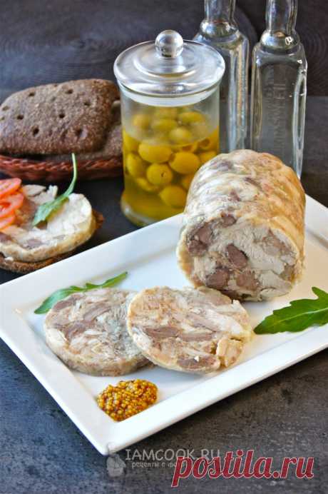 ღЗельц из курицы в бутылке