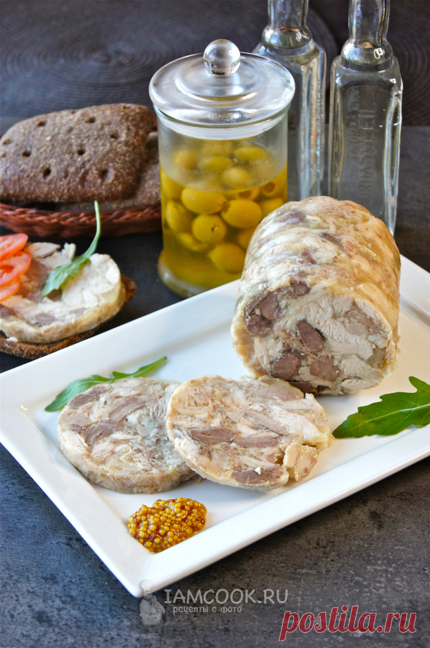 ღЗельц из курицы в бутылке
