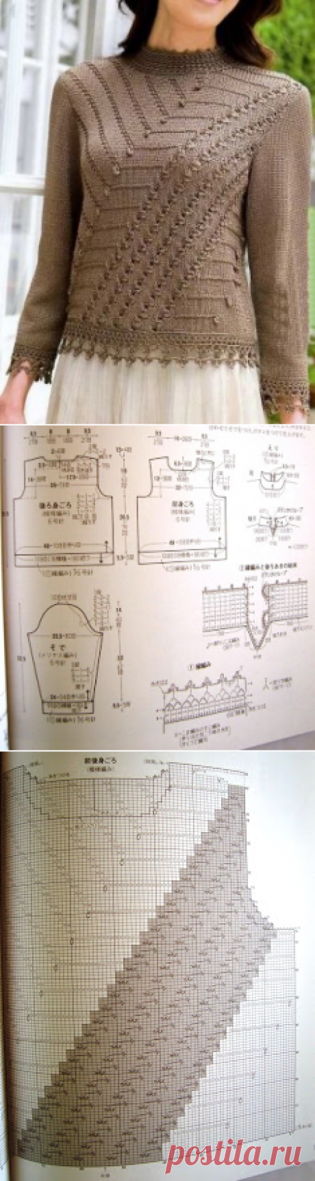 Free Knitting Patterns - Woman's Pullover