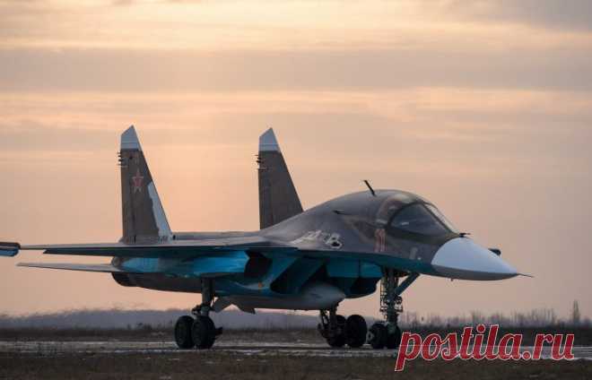 Су-34
"Сухой" отчитался о перевыполнении плана по поставкам ВВС России Су-34