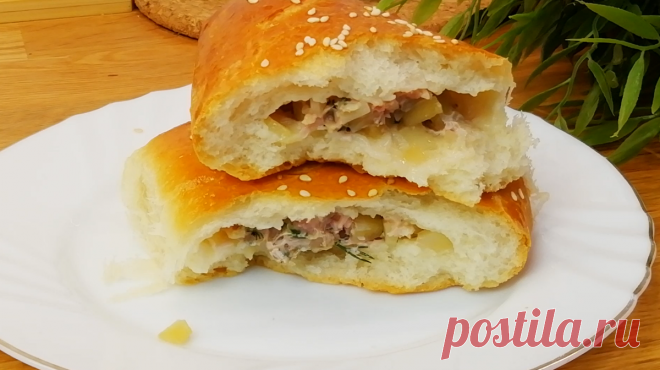 Самые вкусные пироги с мясом и картошкой, сказал муж когда попробовал их. Начинка ароматнейшая, тесто шикарное. | Вкусная история | Яндекс Дзен