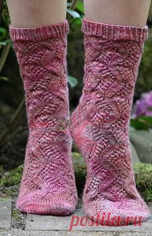 Узор для носок спицами