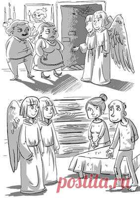 Притча "Два ангела"