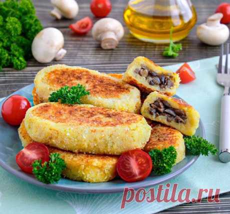 Картофельные зразы с грибами — Мой садочек