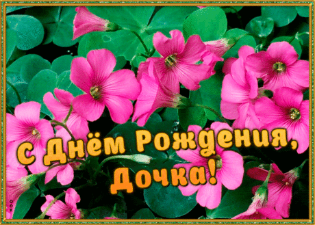 Живая открытка с днем рождения дочери | Открытки Онлайн