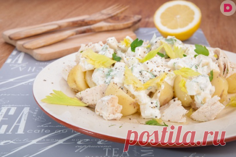 Диетические салаты с курицей и тунцом