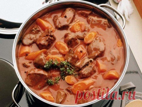 Тушеное мясо - любимое блюдо наши мужчин