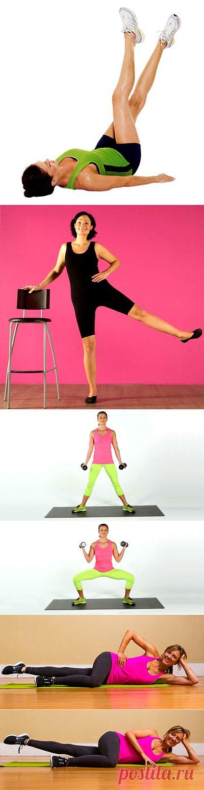 КАК ПОДТЯНУТЬ ВНУТРЕННЮЮ ПОВЕРХНОСТЬ БЕДРА? 4 несложных упражнения — Диеты со всего света