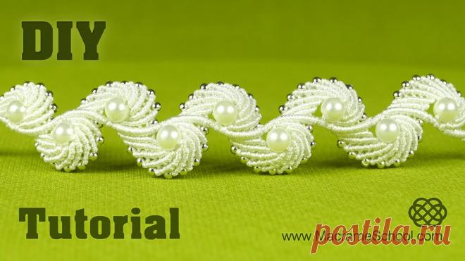 DIY Angel Wings & Macramé Shell Bracelet [Tutorial] How to make a knotted shell bracelet with pearls, it also has a very stunning look, kind of reminds me of Angel wings. Perfect for wedding, party and daily w...