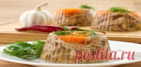 Вкусный холодец из курицы. Для встречи Нового года - года Желтой Земляной Собаки .