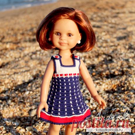 Морской сарафан для куклы @ Оксана Лифенко