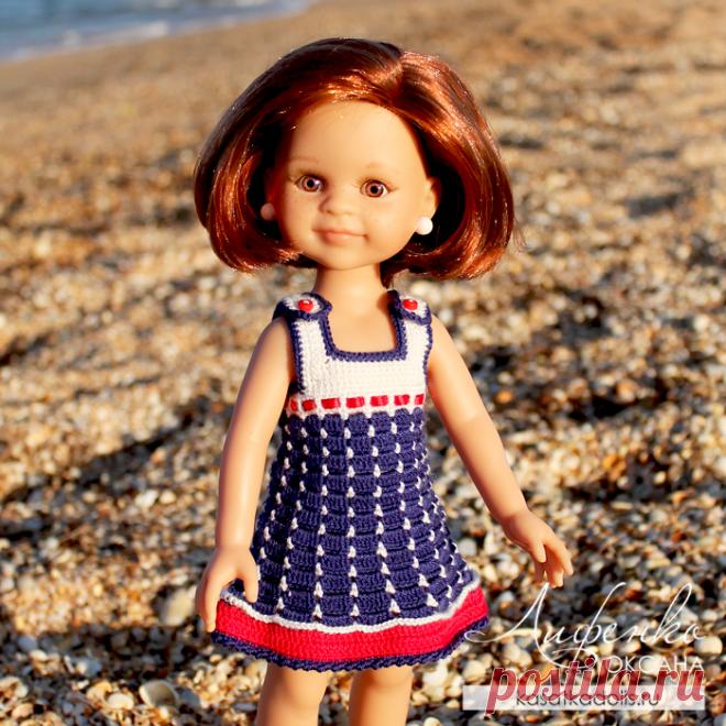 Морской сарафан для куклы @ Оксана Лифенко