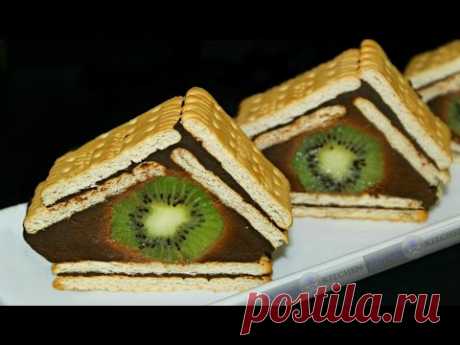 Prajitura cu biscuiti si ciocolata | Prajitura fara coacere | Adygio Kitchen