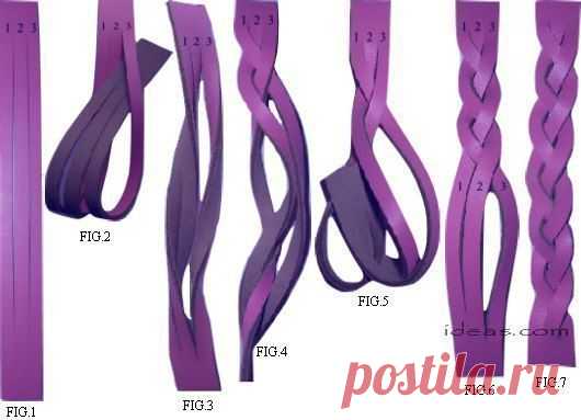 Простая плетенка с закрытыми срезами - -