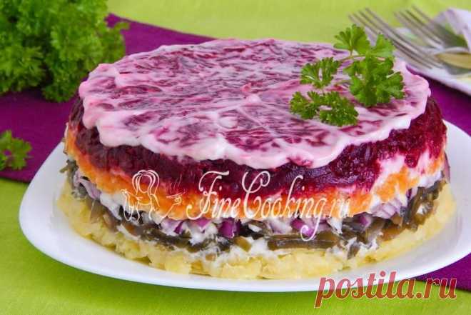 Салат со свеклой и морской капустой - FineCooking.ru