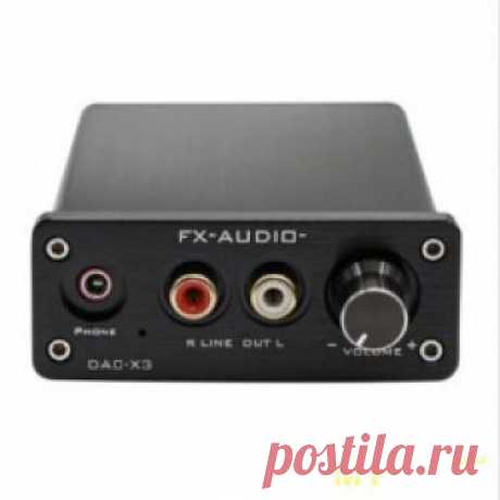 FX-AUDIO DAC-X3 Мини ЦАП для компа Всем привет!  Сегодня обзор недорогого ЦАПа (внешней звуковой карты) с тремя входами сигнала (оптика, коаксиал и USB) и выходом на усилитель или наушники.  ЦАП конечно не за 800$ , но ...