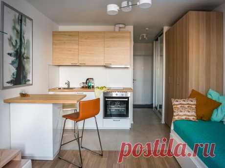Готовое решение: бюджетный стильный интерьер студии площадью 21 м² | Architect Guide | Яндекс Дзен