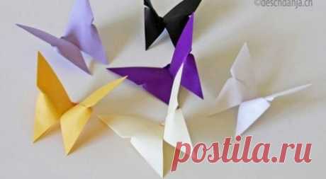 Как сделать потрясающую бабочку-оригами — I Love Hobby — Лучшие мастер-классы со всего мира!