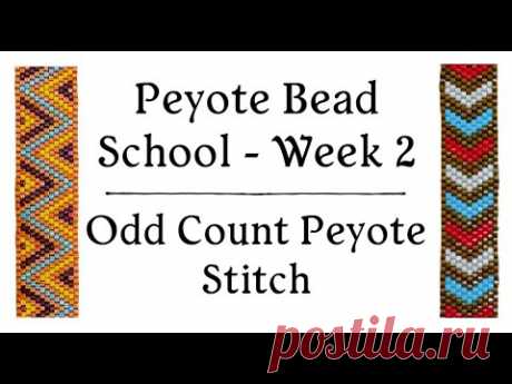 Odd Count Peyote Stitch - Peyote Bead School - Week 2