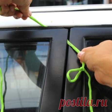 Как открыть автомобиль, если ключи остались в салоне - МирТесен