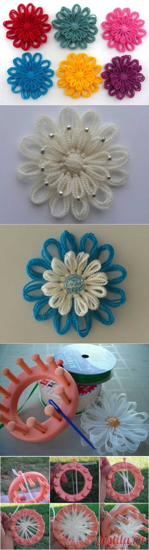 Вяжем цветы на ЛУМЕ | Домохозяйки