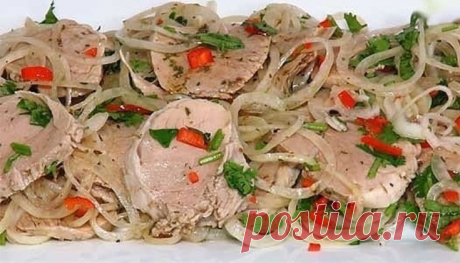 Невероятно ароматная мясная закуска «Холодный шашлык»