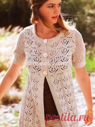 Схемы узоров - Жакет с ажурными узорами