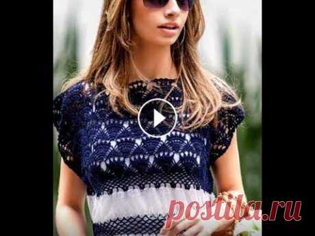 Женские Ажурные Летние Кофточки Крючком - 2019 / Women's Openwork Summer Blouses Crochet Женские Ажурные Летние Кофточки Крючком - 2019 / Women's Openwork Summer Blouses Crochet...