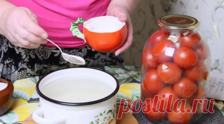 Простой рецепт: помидоры на зиму «Сладенькие». Помидоры съедаются, а рассол добавляю в борщ