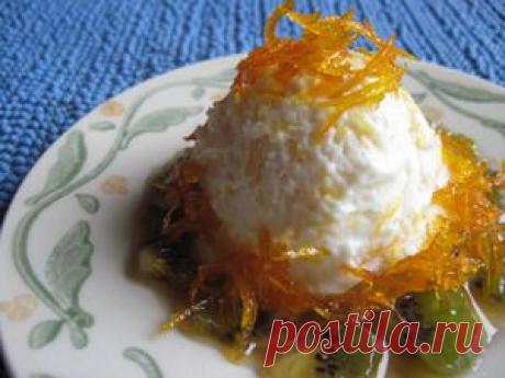 Рецепт мягкого мороженого с апельсином .