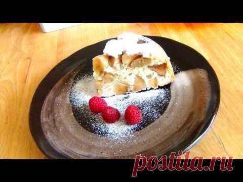 Ароматный пирог с яблоками – Шарлотка классическая