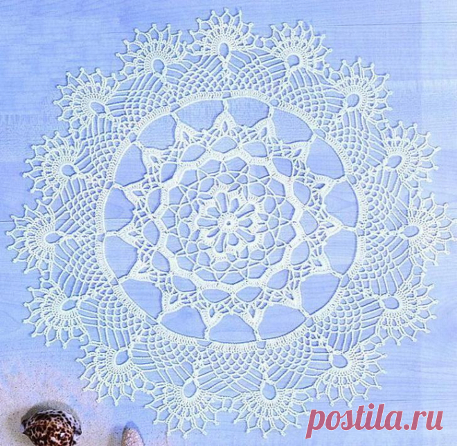 Салфетки и схемы вязания крючком