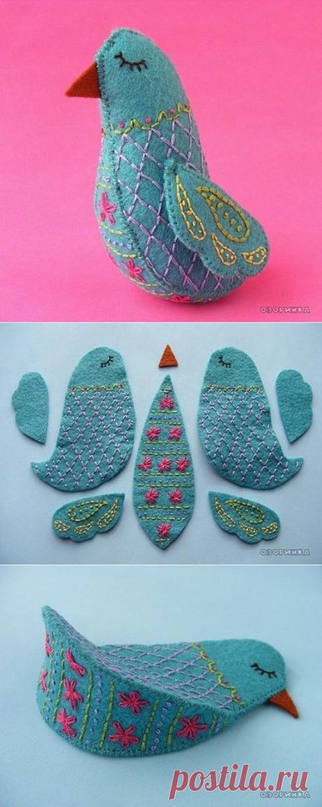 Поделки своими руками - Шьем синюю птицу счастья