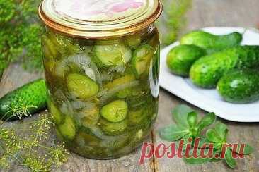 Салат из огурцов и укропа