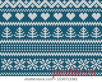 Knitted red pattern with deer. Holiday sweater​: похожие изображения, стоковые фотографии и векторная графика, 508141948 | Shutterstock
