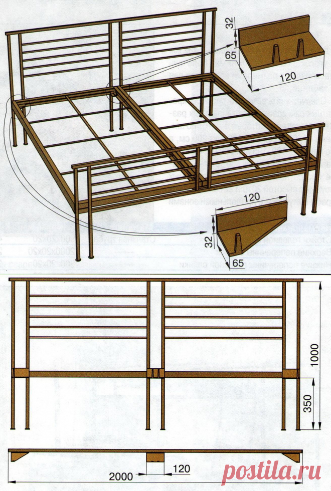Стальная металлическая кровать