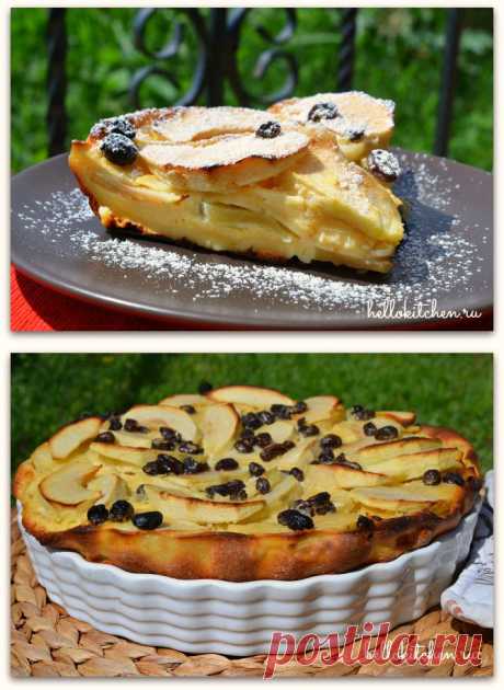 Клафути с яблоками (флонярд).