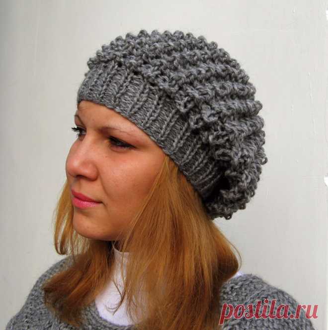 Узор спицами "ежик", он же "кукурузка"