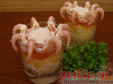 Рецепт: Салат с креветками 1 на RussianFood.com