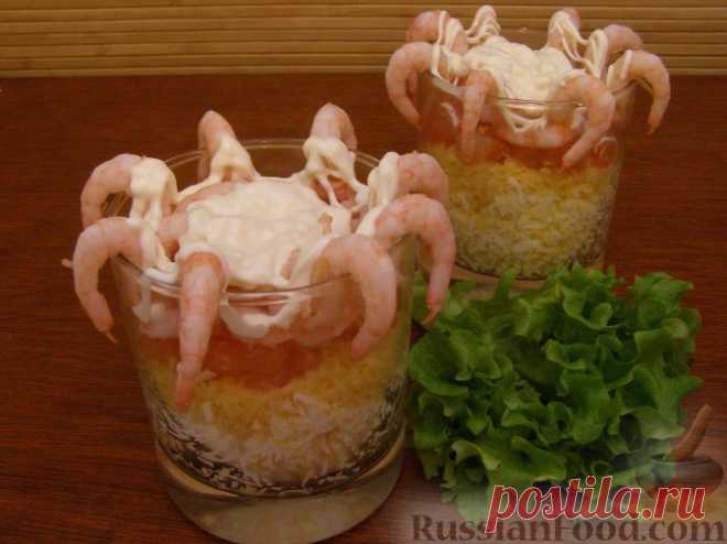 Рецепт: Салат с креветками 1 на RussianFood.com