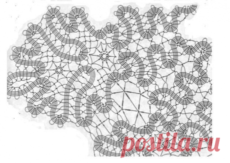 Работа со схемой брюггских кружев